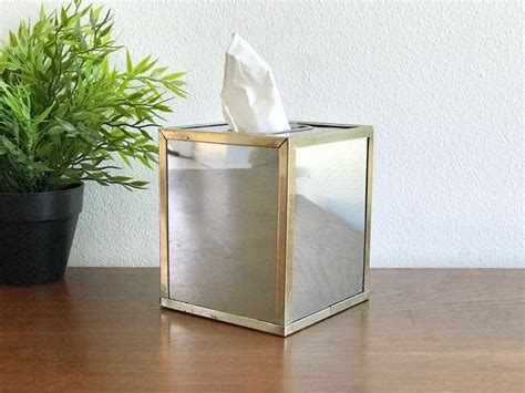 tissue box holder metal boutique style|brass tissue box cover.